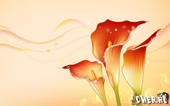 Abstract Flowers Design Wallpapers