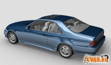 Mercedes 600sl 3dsmax model