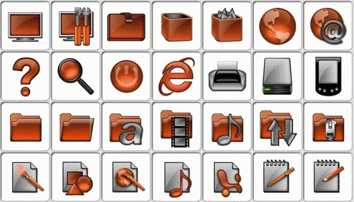 Glass Folders Icons Packs - 1