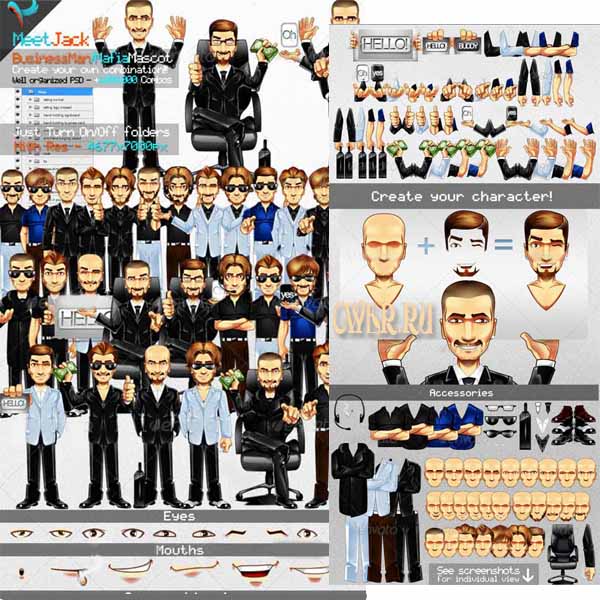 Business Man and Mafia. GraphicRiver