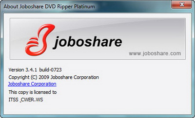 Joboshare DVD Ripper Platinum 3.4.1 Build 0723