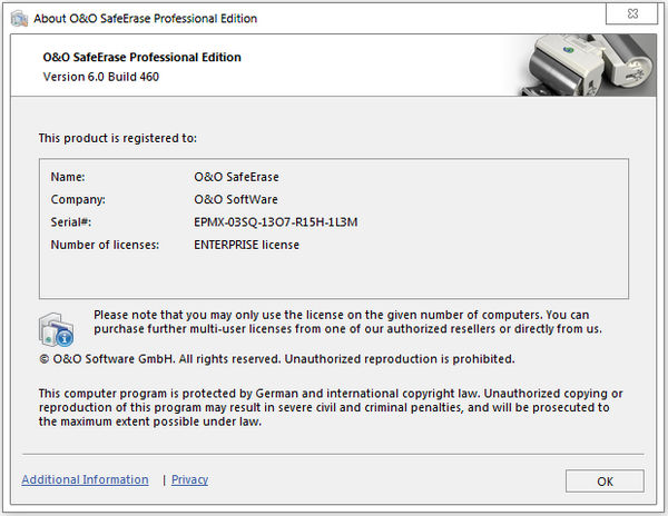 O&O SafeErase Professional