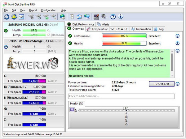 Hard Disk Sentinel Pro