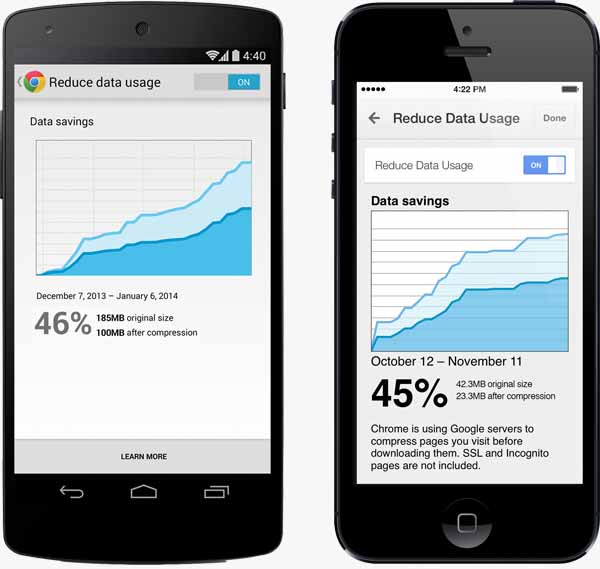 Как экономить мобильный трафик в Google Chrome на Android
