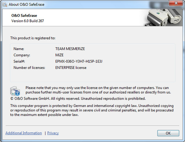 O&O SafeErase Professional