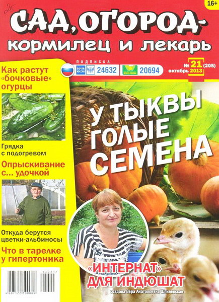 Сад, огород - кормилец и лекарь №21 (октябрь 2013)