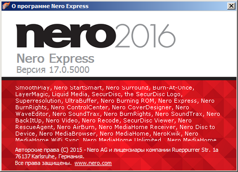 Portable Nero Burning ROM & Nero Express 2016 17.0.5000