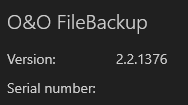 O&O FileBackup 2.2.1376