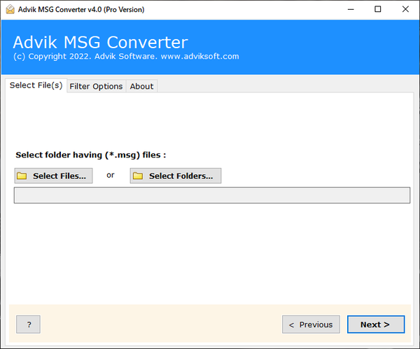 Advik MSG Converter 4.0