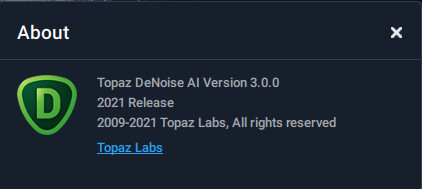 Topaz DeNoise AI 3.0.0