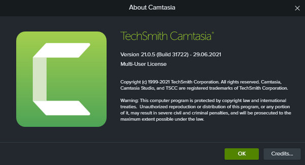 TechSmith Camtasia 2021.0.5 Build 31722