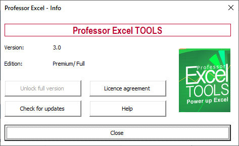 Professor Excel Tools 3.0 Premium