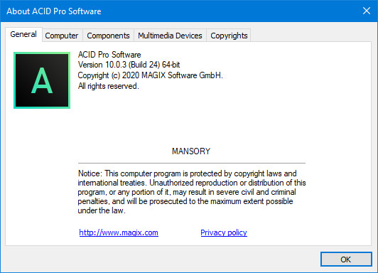 MAGIX ACID Pro 10.0.3.24