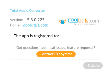 CoolUtils Total Audio Converter 5.3.0.223