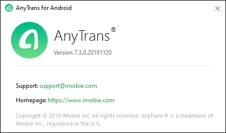 AnyTrans for Android 7.3.0.20191120