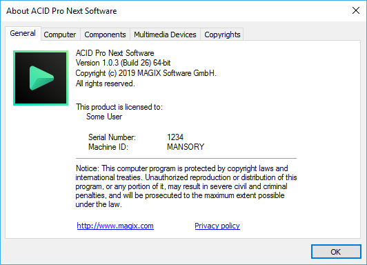 MAGIX ACID Pro Next 1.0.3.26