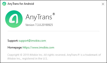 AnyTrans for Android 7.3.0.20190925