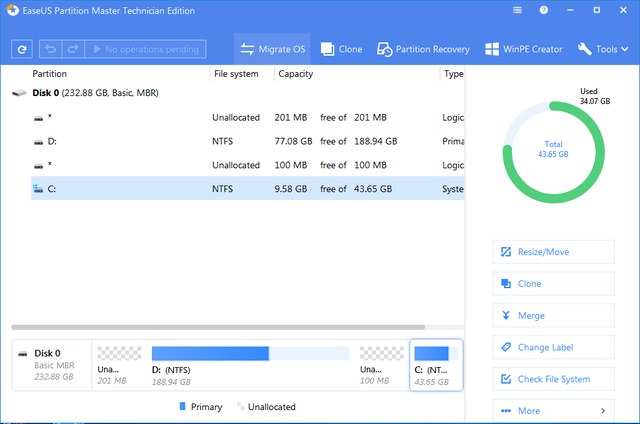 EaseUS Partition Master 13.0 Technician Edition