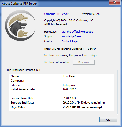 Cerberus FTP Server 9.0.9