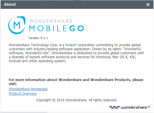 Wondershare MobileGo 8