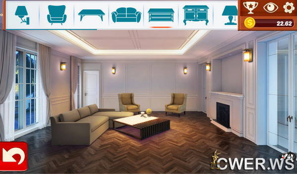 скриншот игры Home Designer: Living Room