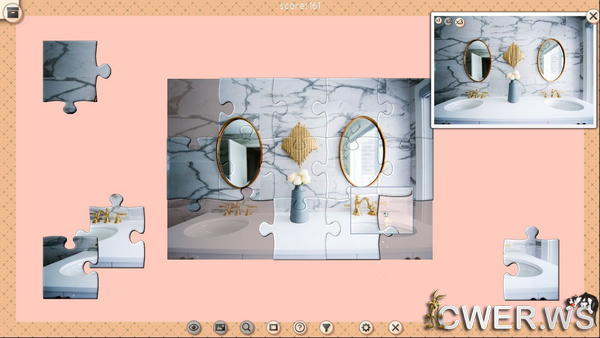 скриншот игры 1001 пазл. Дизайн интерьера