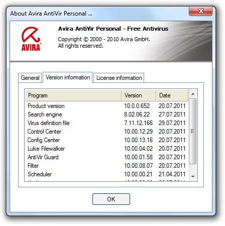 Avira AntiVir Personal 