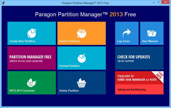 Paragon Partition Manager 2013 Free