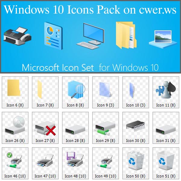 Windows 10 Icons Pack