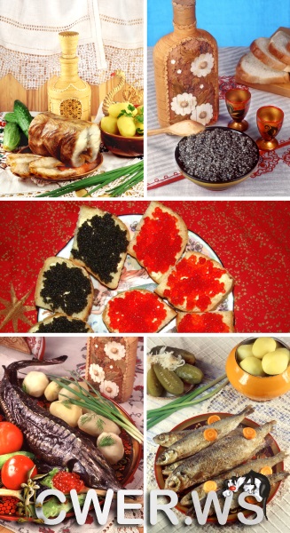 Икра и рыба