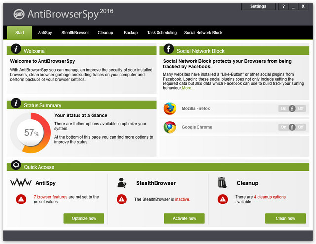 AntiBrowserSpy Pro v2016