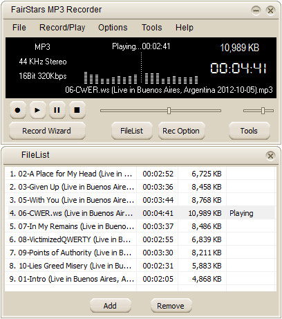 FairStars MP3 Recorder 2