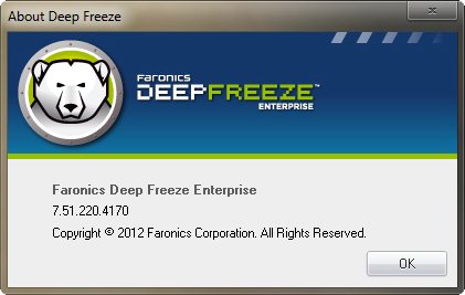 Deep Freeze Enterprise 7.51.220.4170