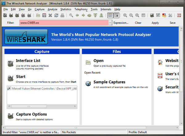 Wireshark 1.8.4 Stable