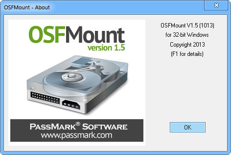 OSFMount 1.5 Build 1013