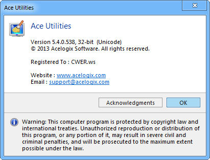 Ace Utilities 5.4.0 Build 538