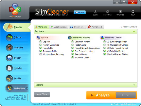 SlimCleaner 1.9