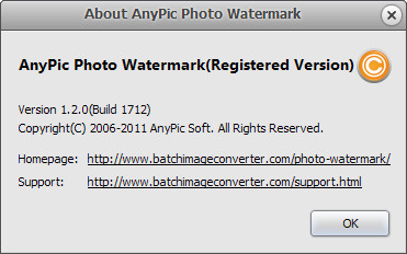 AnyPic Photo Watermark 1.2.0 Build 1712