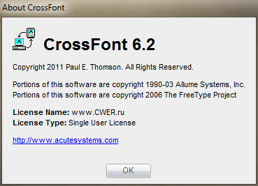 CrossFont 6.2