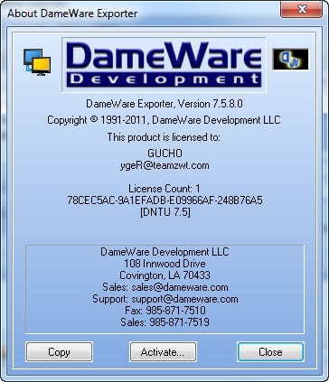 Dameware NT Utilities